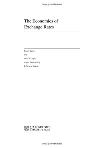The Economics of Exchange Rates (9780521481335) by Sarno, Lucio; Taylor, Mark P.