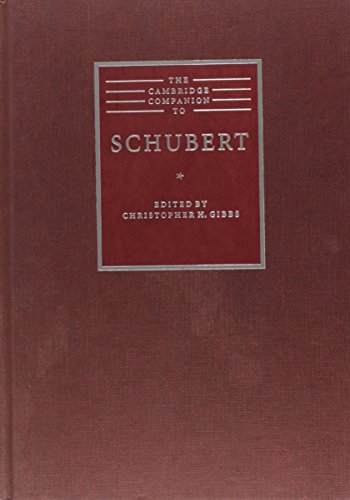 9780521482295: The Cambridge Companion to Schubert (Cambridge Companions to Music)