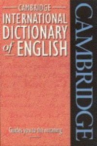 Beispielbild fr Cambridge International Dictionary of English (Cambrdige Illustrated History) zum Verkauf von AwesomeBooks