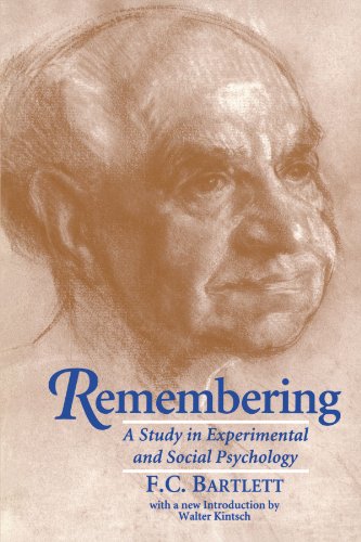 Stock image for Remembering: A Study in Experimental and Social Psychology for sale by Chiron Media