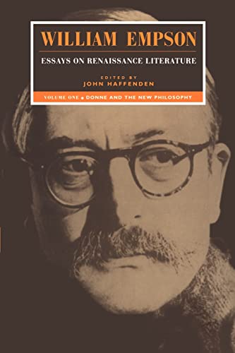 9780521483605: William Empson: Essays on Renaissance Literature: Volume 1, Donne and the New Philosophy Paperback