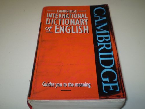 Imagen de archivo de Cambridge International Dictionary of English a la venta por AwesomeBooks