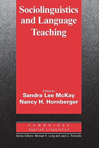 Beispielbild fr Sociolinguistics and Language Teaching (Cambridge Applied Linguistics) zum Verkauf von austin books and more