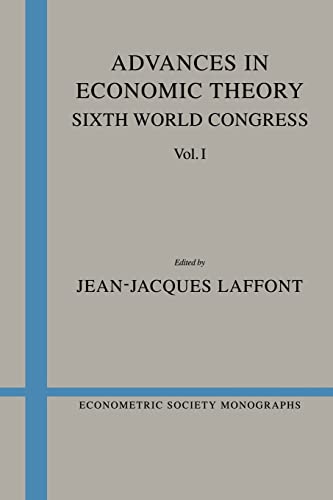 Imagen de archivo de Advances in Economic Theory: Volume 1: Sixth World Congress a la venta por Ammareal