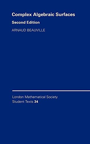 Beispielbild fr COMPLEX ALGEBRAIC SURFACES zum Verkauf von Second Story Books, ABAA