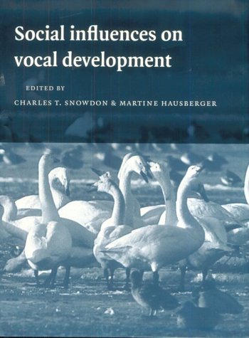 Imagen de archivo de Social Influences on Vocal Development a la venta por Better World Books
