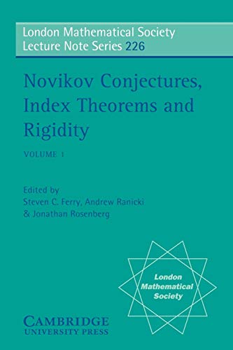 Beispielbild fr Novikov Conjectures, Index Theorems, and Rigidity: Volume 1: Oberwolfach 1993 (London Mathematical Society Lecture Note Series, Series Number 226) zum Verkauf von MusicMagpie