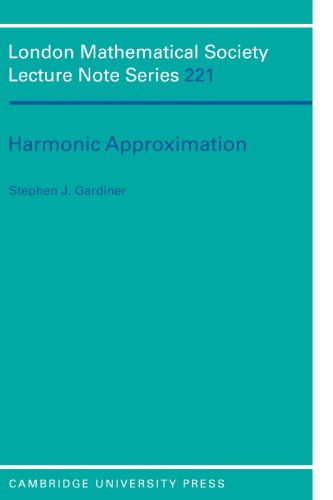 Imagen de archivo de Harmonic Approximation (London Mathematical Society Lecture Note Series) a la venta por Chiron Media