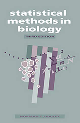 9780521498456: Stat Methods Biology: Stat Methods Biology 3ed