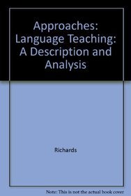 Approaches: Language Teaching: A Description and Analysis (9780521498616) by Richards; Rodgers