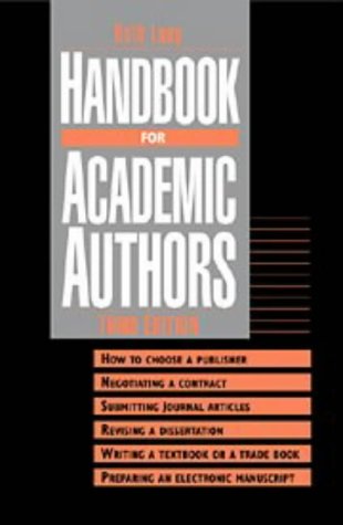 Beispielbild fr Handbook for Academic Authors zum Verkauf von Better World Books: West