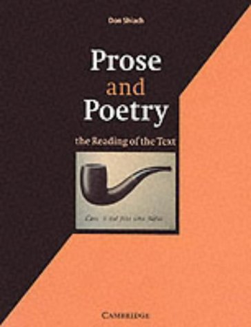 Beispielbild fr Prose and Poetry: The Reading of the Text zum Verkauf von AwesomeBooks