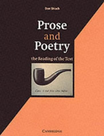 Imagen de archivo de Prose and Poetry: The Reading of the Text a la venta por AwesomeBooks
