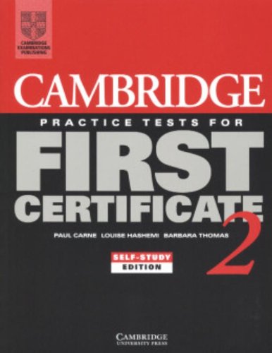 Beispielbild fr Cambridge Practice Tests for First Certificate 2 zum Verkauf von Better World Books Ltd
