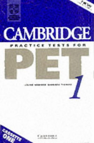Cambridge Practice Tests for PET 1 Audio Cassette Set (2 Cassettes) (9780521499408) by Hashemi, Louise; Thomas, Barbara