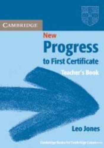 New progress to first certificate. Teacher'S book.