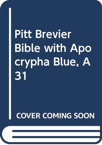 Pitt Brevier Bible with Apocrypha Blue, A31 (9780521504249) by Unknown Author