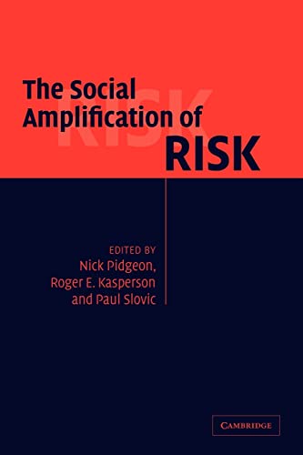 Stock image for The Social Amplification of Risk for sale by Zoom Books Company