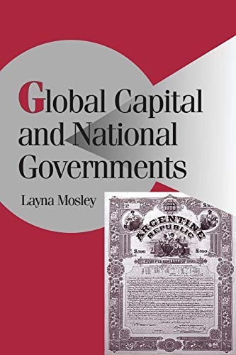Imagen de archivo de Global Capital and National Governments (Cambridge Studies in Comparative Politics) a la venta por BooksRun