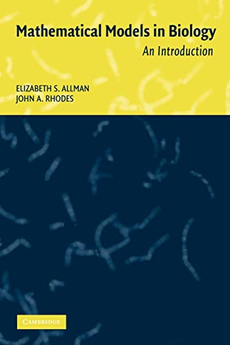 Beispielbild fr Mathematical Models in Biology: An Introduction zum Verkauf von ThriftBooks-Atlanta