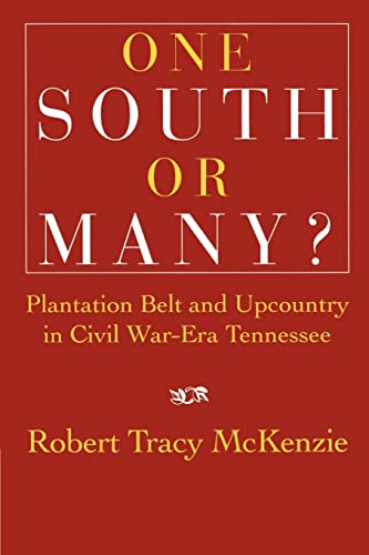 Beispielbild fr One South or Many?: Plantation Belt and Upcountry in Civil War-Era Tennessee zum Verkauf von Chiron Media