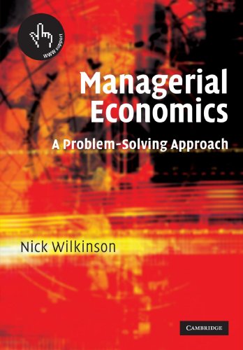 9780521526258: Managerial Economics Paperback: A Problem-Solving Approach