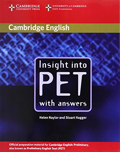 Imagen de archivo de Insight into PET Students Book without Answers (Cambridge Books for Cambridge Exams) a la venta por Reuseabook