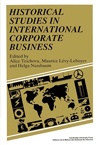 Beispielbild fr Historical Studies in International Corporate Business zum Verkauf von GF Books, Inc.