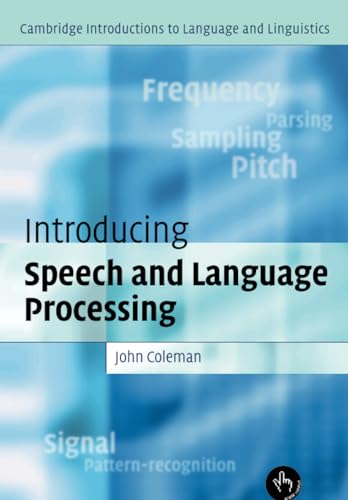 Imagen de archivo de Introducing Speech and Language Processing a la venta por Better World Books