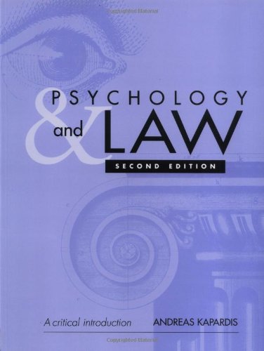 9780521531610: Psychology and Law: A Critical Introduction