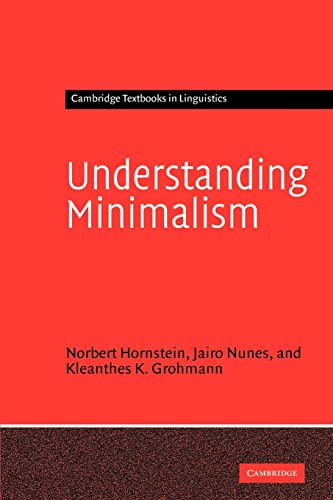 Imagen de archivo de Understanding Minimalism (Cambridge Textbooks in Linguistics) a la venta por HPB-Diamond