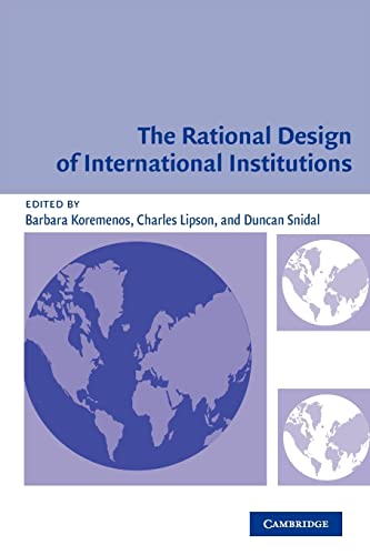 Beispielbild fr The Rational Design of International Institutions (International Organization) zum Verkauf von HPB-Red