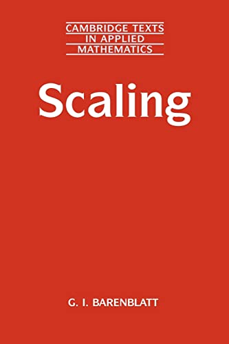 9780521533942: Scaling: Cambridge Texts in Applied Mathematics