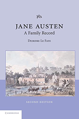 Jane Austen: A Family Record (9780521534178) by Le Faye, Deirdre