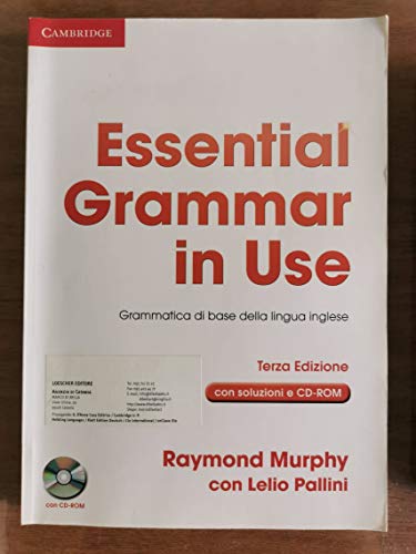 Beispielbild fr Essential Grammar in Use with Answers with CD-ROM Italian Edition: Grammatica di Base della Lingua Inglese zum Verkauf von GF Books, Inc.