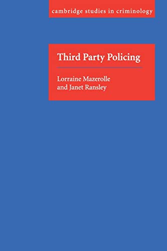 Stock image for Third Party Policing (Cambridge Studies in Criminology) for sale by Phatpocket Limited