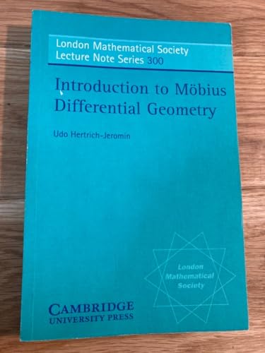 Beispielbild fr Introduction to Mbius Differential Geometry (London Mathematical Society Lecture Note Series) zum Verkauf von Fireside Bookshop