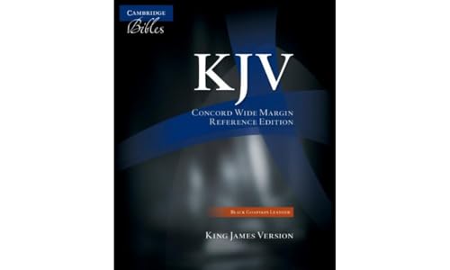 Stock image for KJV Concord Wide Margin Reference Bible, Black Edge-lined Goatskin Leather, KJ766:XME for sale by Lakeside Books