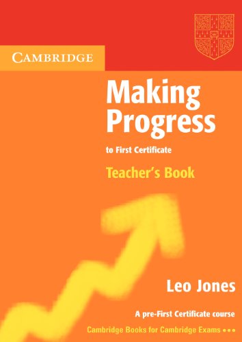 9780521537049: Making Progress to First Certificate Teacher's Book