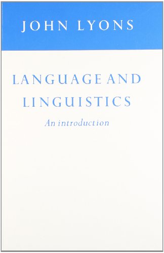 Language and Linguistics: An Introduction