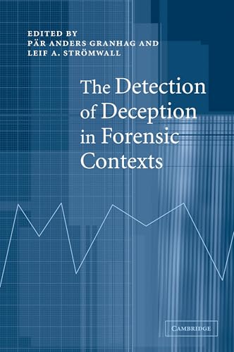 Stock image for The Detection of Deception in Forensic Contexts for sale by Better World Books
