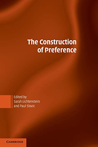 Stock image for The Construction of Preference for sale by BooksRun