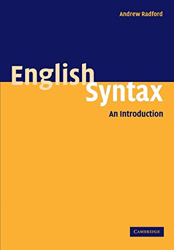 Stock image for English Syntax: An Introduction for sale by HPB-Red