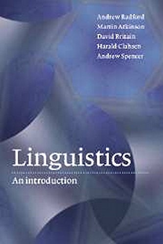 Linguistics South Asia Edition: An Introduction (9780521544887) by Radford