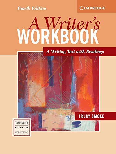 Stock image for A Writers Workbook: A Writing Text with Readings (Cambridge Academic Writing Collection) for sale by KuleliBooks