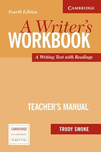 Beispielbild fr A Writer's Workbook : A Writing Text with Readings zum Verkauf von Better World Books