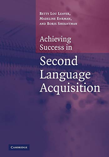 Stock image for Achieving Success in Second Language Acquisition for sale by Textbooks_Source
