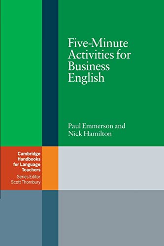 Beispielbild fr Five-Minute Activities for Business English (Cambridge Handbooks for Language Teachers) zum Verkauf von Ergodebooks