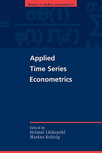 9780521547871: Applied Time Series Econometrics