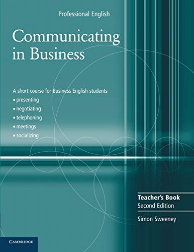 Imagen de archivo de Communicating in Business Teacher's Book (Cambridge Professional English) a la venta por SecondSale